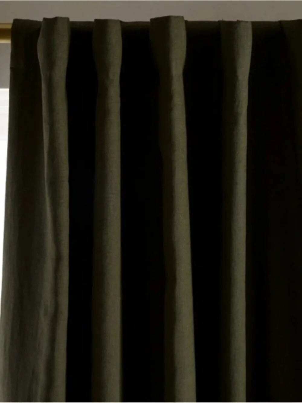 Quince European Linen True Blackout Curtain - Single Panel 48